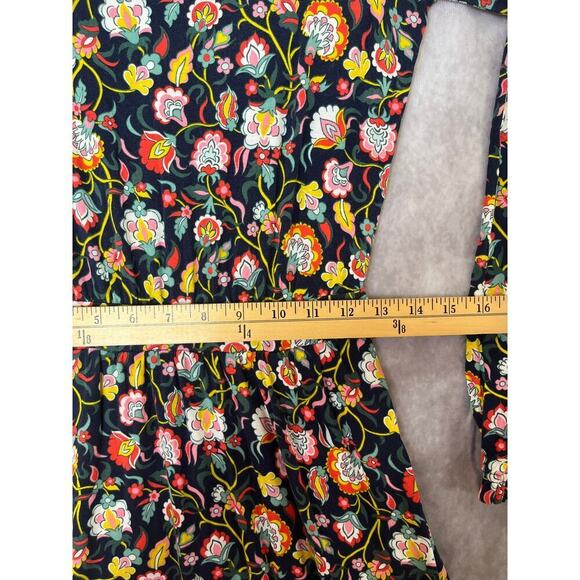 Boden Evelyn Floral Jersey Midi Long Sleeve Dress sz 4R Boho Whimsy Cottage - Picture 10 of 13